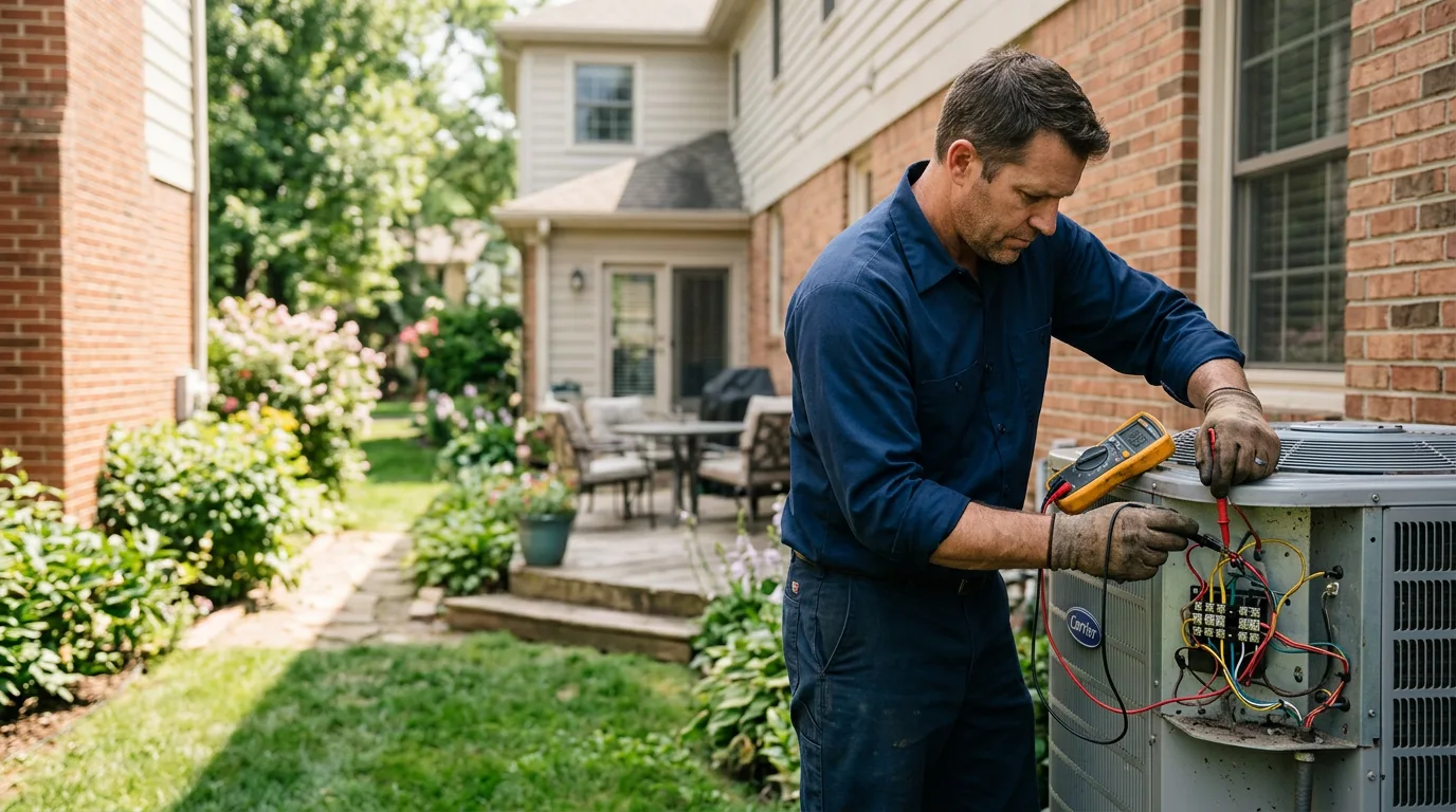 HVAC technician working near Greene, ME